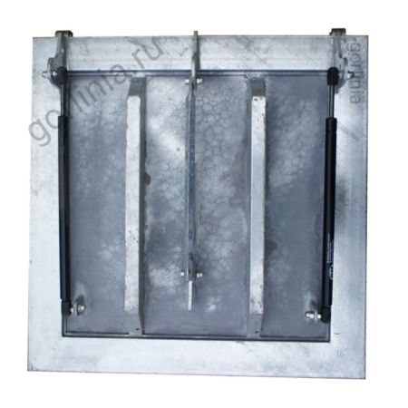 Дно корыта с ребрами жесткости оцинкованного люка под скрытое мощение тротуарной плиткой Дно корыта с ребрами жесткости оцинкованного люка под скрытое мощение тротуарной плиткой