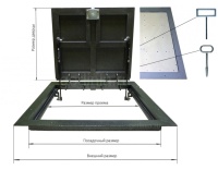 Напольный люк Стелс 1000*1500п образец