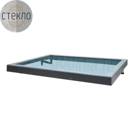 Модель стеклянного напольного люка Стеклогор 600х600*63