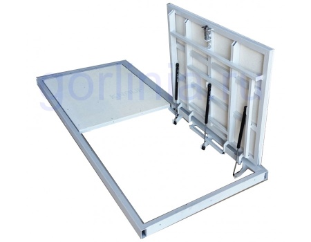 Люк АМО 1600пх1000 напольный стальной окрашенный Напольный люк АМО 1600пх1000