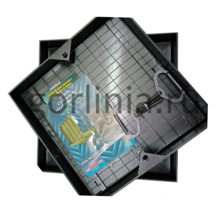 Люк под брусчатку Проспект-В 500*500 съемный Люк Проспект-В 500*500 под тротуарную плитку вынимаемый