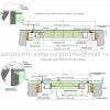 Люк-дверь противопожарный Техно EI60 под покраску чертеж двух исполнений с кантом и без Люк-дверь противопожарный Техно EI60 под покраску чертеж двух исполнений с кантом и без