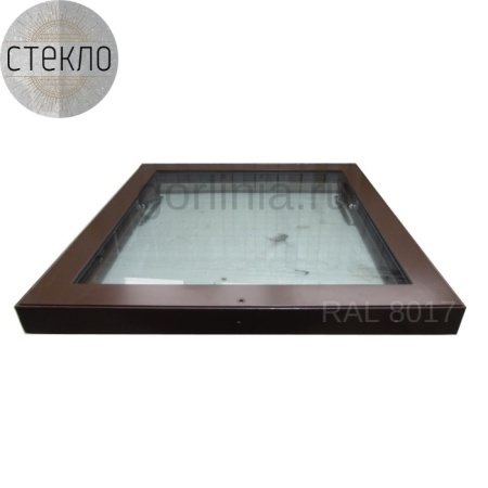 Модель стеклянного напольного люка Стеклогор 800х1500п*75
