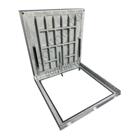 Уличные люки под брусчатку из нержавеющей стали для шахт большого размера Уличные люки под брусчатку из нержавеющей стали для шахт большого размера