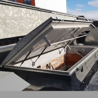 Люк для выхода на кровлю Небоскреб противопожарный утепленный